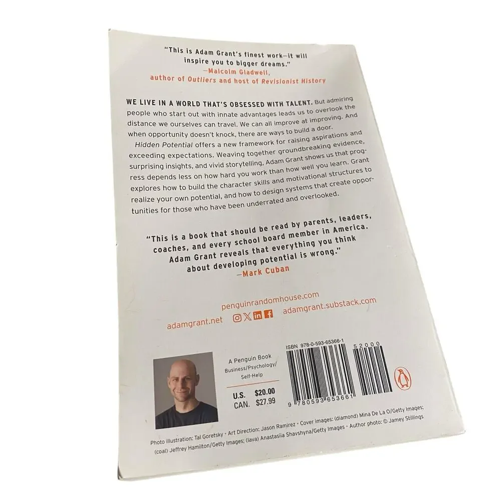 Hidden Potential: The Science of Achieving Greater Things Book 978-0593-65366-1